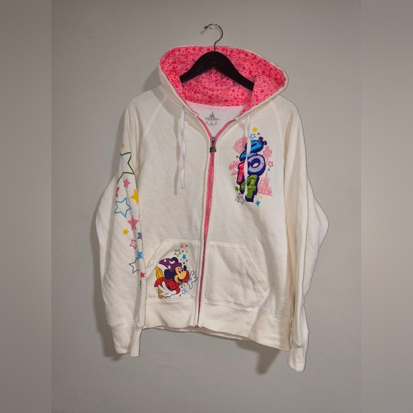 Disney World Jackets & Blazers - White Disney Parks Mickey 2014 Hoodie